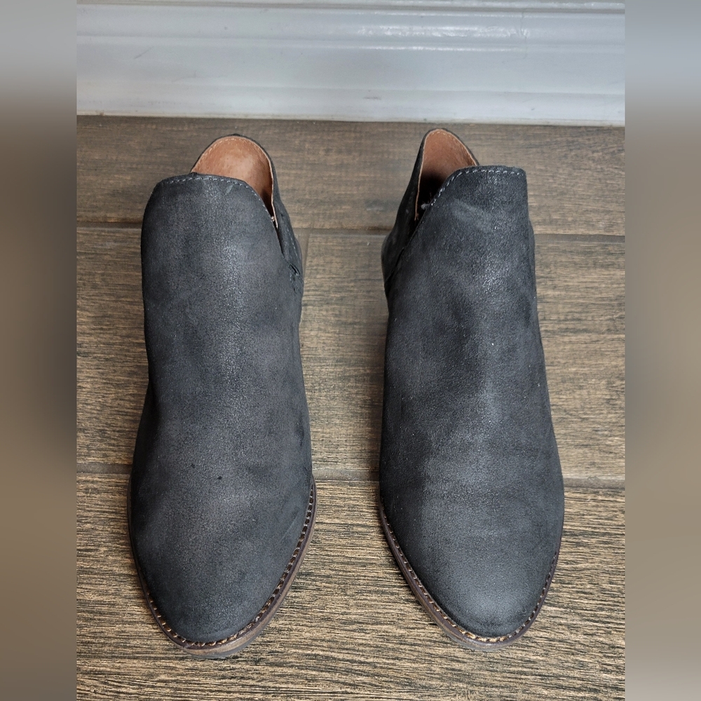 Lucky Brand Women's Shoes Booties Black Slip On Size 7.5W